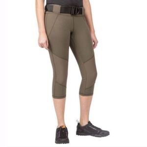 5.11 Tactical Raven Tactical Cropped Tights Leggings Green XL